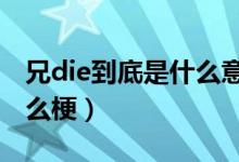 兄die到底是什么意思（兄dei还是兄die是什么梗）
