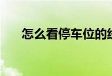 怎么看停车位的线（怎么看停表物理）