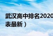 武汉高中排名2020最新（2022武汉高中排名表最新）