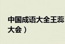 中国成语大全王蕊（王蕊的2015年中国成语大会）