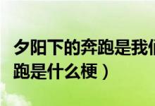 夕阳下的奔跑是我们逝去的青春（夕阳下的奔跑是什么梗）
