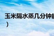 玉米隔水蒸几分钟能熟（玉米隔水蒸几分钟熟）