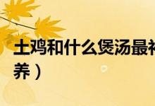 土鸡和什么煲汤最补（土鸡和什么煲汤最有营养）