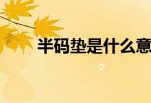 半码垫是什么意思（半码垫是什么）