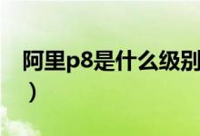 阿里p8是什么级别工资（阿里p8是什么意思）