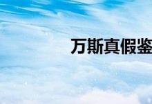 万斯真假鉴别（教你几步）