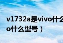v1732a是vivo什么型号手机（v1732a是vivo什么型号）