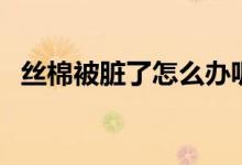 丝棉被脏了怎么办呢（丝棉被脏了怎么洗）