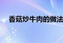 香菇炒牛肉的做法（香菇炒牛肉的做法）