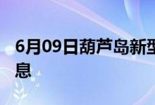 6月09日葫芦岛新型冠状病毒肺炎疫情最新消息