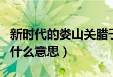 新时代的娄山关腊子口指什么（娄山关腊子口什么意思）