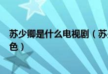 苏少卿是什么电视剧（苏少卿是电视剧黎明前的抉择里的角色）