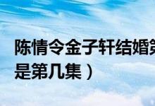 陈情令金子轩结婚第几集（陈情令金子轩表白是第几集）