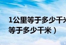 1公里等于多少千米是几年级的内容（1公里等于多少千米）