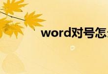 word对号怎么打（操作步骤）