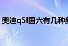 奥迪q5l国六有几种颜色（奥迪q5l汽车介绍）