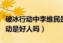 破冰行动中李维民是好是坏（李维民在破冰行动是好人吗）
