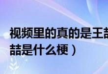 视频里的真的是王喆吗（求科普今天都说的王喆是什么梗）