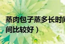 蒸肉包子蒸多长时间为好（蒸肉包子蒸多长时间比较好）