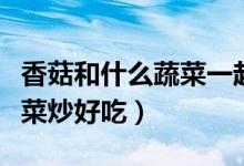 香菇和什么蔬菜一起做馅好吃（香菇和什么蔬菜炒好吃）