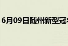 6月09日随州新型冠状病毒肺炎疫情最新消息