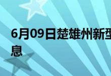 6月09日楚雄州新型冠状病毒肺炎疫情最新消息