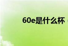 60e是什么杯（60e是什么意思）