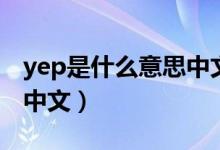 yep是什么意思中文怎么读（yep是什么意思中文）