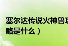 塞尔达传说火神兽攻略（塞尔达传说火神兽攻略是什么）