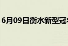 6月09日衡水新型冠状病毒肺炎疫情最新消息