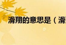 滑翔的意思是（滑翔的意思 滑翔的含义）