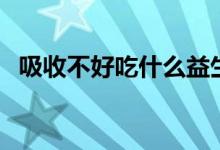 吸收不好吃什么益生菌（吸收不好怎么办）