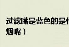 过滤嘴是蓝色的是什么烟（国内什么烟是空心烟嘴）