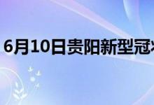 6月10日贵阳新型冠状病毒肺炎疫情最新消息