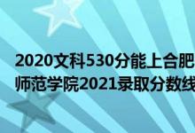 2020文科530分能上合肥师范学院吗（高考多少分能上合肥师范学院2021录取分数线是多少）