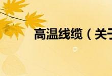 高温线缆（关于高温线缆的介绍）
