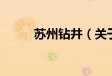 苏州钻井（关于苏州钻井的介绍）