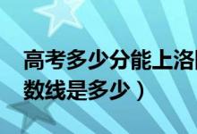 高考多少分能上洛阳师范学院（2021录取分数线是多少）