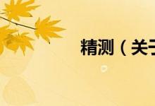 精测（关于精测的介绍）