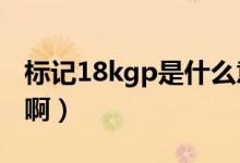 标记18kgp是什么意思（18krgp是什么意思啊）