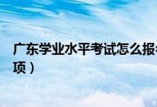 广东学业水平考试怎么报名（广东学业水平考试报名注意事项）