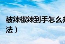 被辣椒辣到手怎么办（可以了解一下这七个方法）