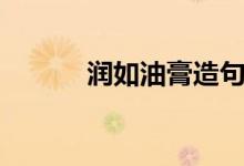 润如油膏造句（润如油膏造句）