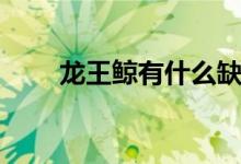 龙王鲸有什么缺点（龙王鲸的特点）