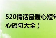 520情话最暖心短句告白50句（520情话最暖心短句大全）