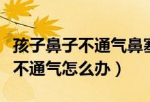 孩子鼻子不通气鼻塞怎么办小妙招（小孩鼻子不通气怎么办）