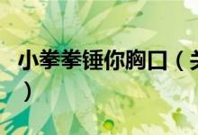 小拳拳锤你胸口（关于小拳拳锤你胸口的介绍）