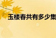 玉楼春共有多少集（玉楼春电视剧简介）