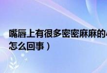 嘴唇上有很多密密麻麻的小水泡(嘴唇上密密麻麻的小泡是怎么回事)
