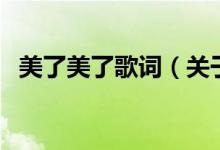 美了美了歌词（关于美了美了歌词的介绍）